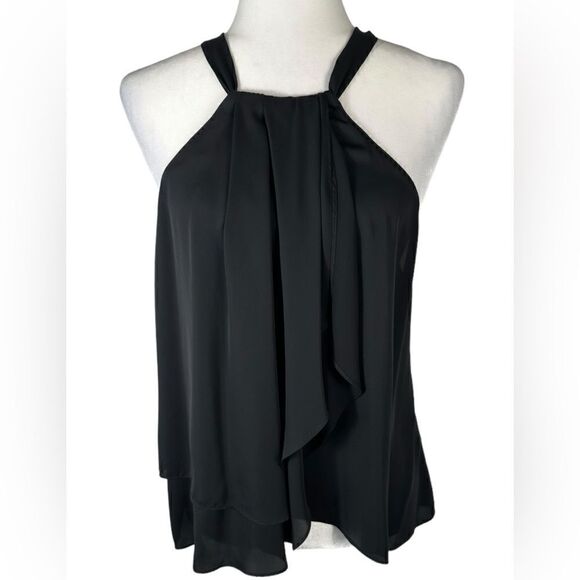 Amanda Uprichard Black Classy Halter Style Tank Top - Picture 1 of 6